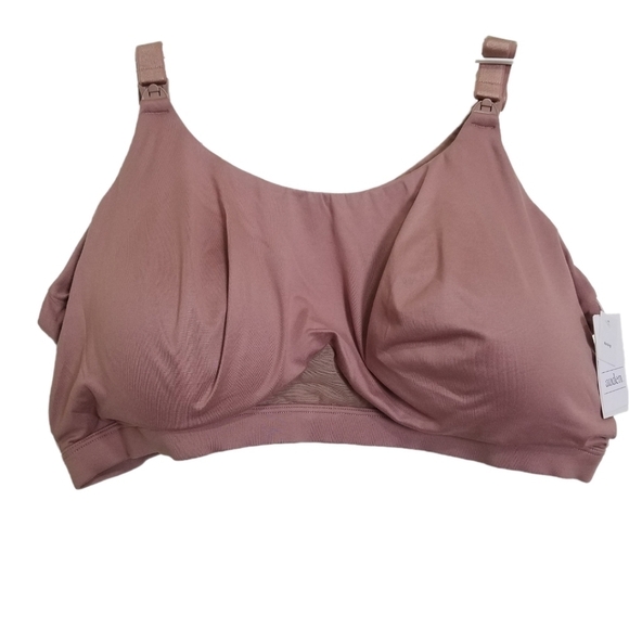 Auden Muted Pink Nursing Maternity Breastfeeding Bra Clip Down 2X 40DDD 42DD 40D - Picture 1 of 5